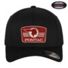 Pontiac Retro Logo Patch Flexfit Cap Black-L/XL | Pontiac