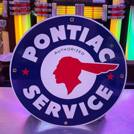 Pontiac Service Emaille Bord - NOS 1990s - Ø30cm | Pontiac