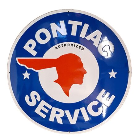 Pontiac Service Emaille Bord - Ø50cm | Pontiac