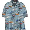 Pontiacs Camp Shirt Light Blue-XXXL | David Carey