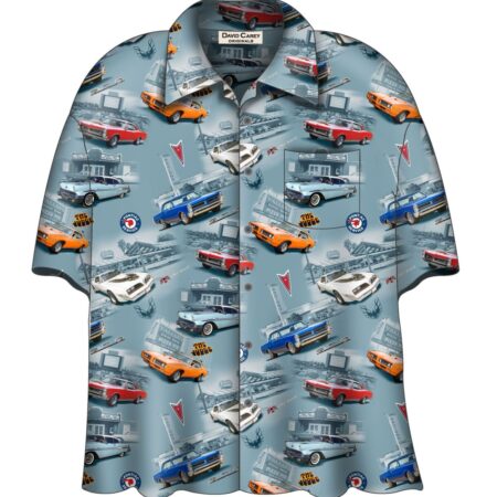 Pontiacs Camp Shirt Light Blue-XXXL | David Carey