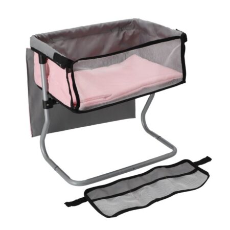 Poppen Verzorgingstafel Grijs/roze 39x25x39cm |