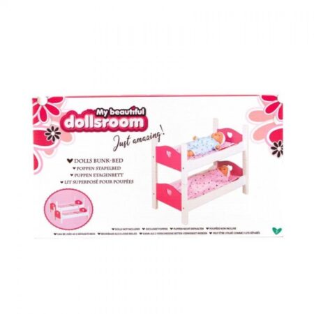 Poppenbed Stapelbed My Beautiful Dollsroom 54x29x43cm | My Beautiful Dolls Room