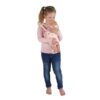 Poppendraagzak Roze Bloem |