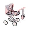 Poppenwagen 2 In 1 Grijs/roze 66
