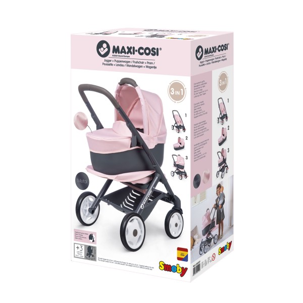 Poppenwagen Quinny 3 In 1 Licht Roze | Smoby