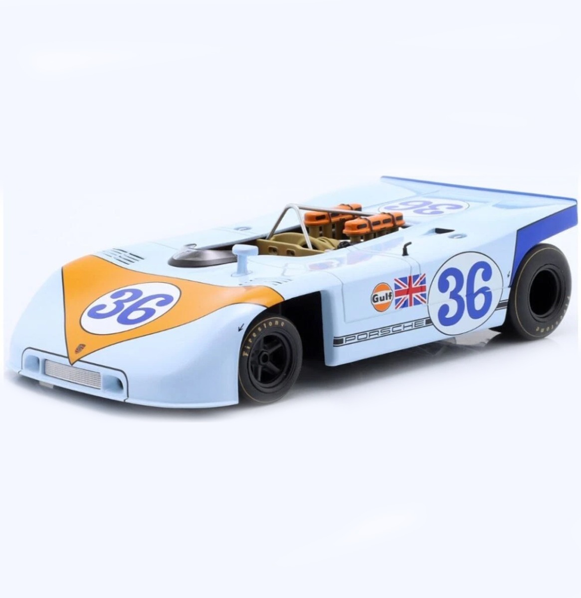 Porsche 908/03 #36 Gulf livery - 5e Targa Florio 1970 Waldegaard/Attwood 1:18 | Porsche