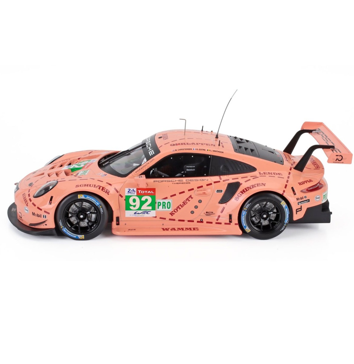 Porsche 911 RSR LMGTE #92 Le Mans 2018 Schaal Model 1:18 | Fiftiesstore