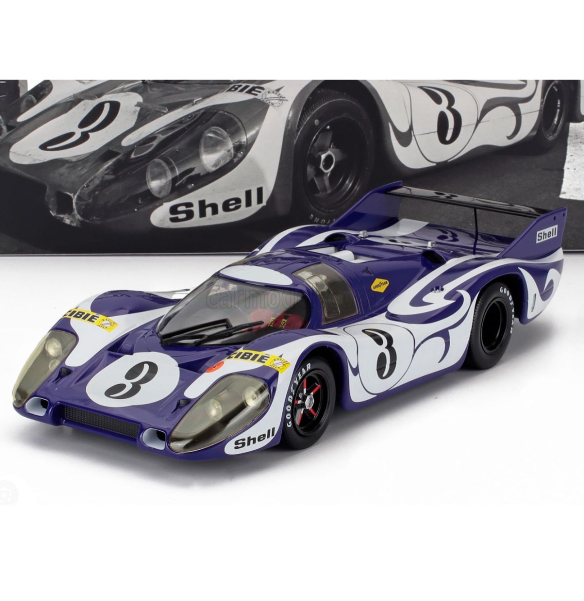 Porsche 917 Long Tail #3 Hippie Trainings Version 24h LeMans 1970 Larrousse & Kauhsen Schaalmodel 1:18 | Fiftiesstore