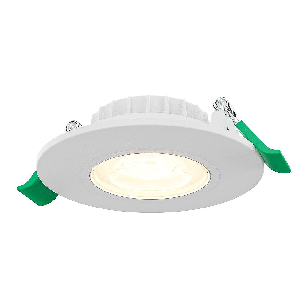 Prado dimbare LED Inbouwspot - 6 watt 570 lumen - CCT instelbare lichtkleur 2700K/4000K/6000K - Lage inbouwdiepte 25 mm - Rond - IP44 voor binnen en buiten - Wit | HOFTRONIC