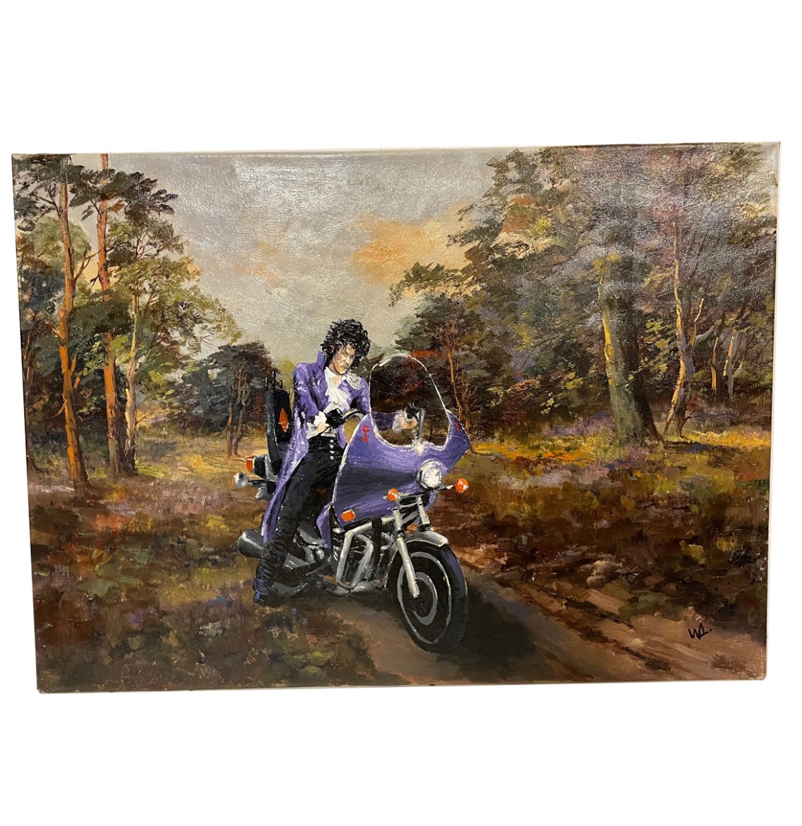 Prince - Purple Rain op Canvas 70 x 50 cm Wesley Altena | Fiftiesstore