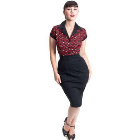 Princess Pencil Skirt Black-XXXL | 30% korting | Heart of Haute