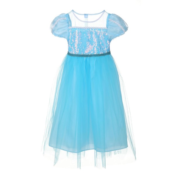 Prinsessenjurk Blauw maat 110-116 |