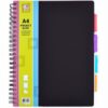 Projectboek A4 Zwart 23-Rings 4 Tabs 200 Vel | Soho