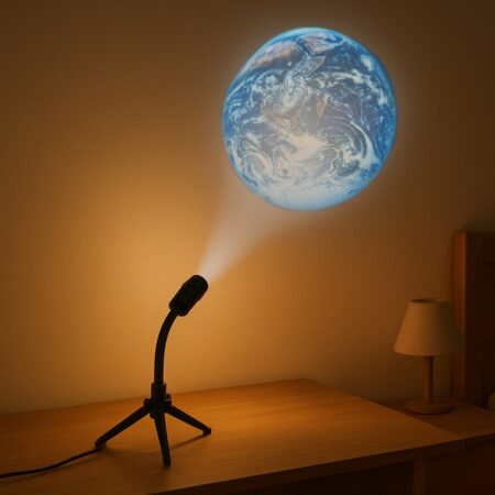 Projectielamp Aarde & Maan - 360° Verstelbaar - USB | Out of the Blue