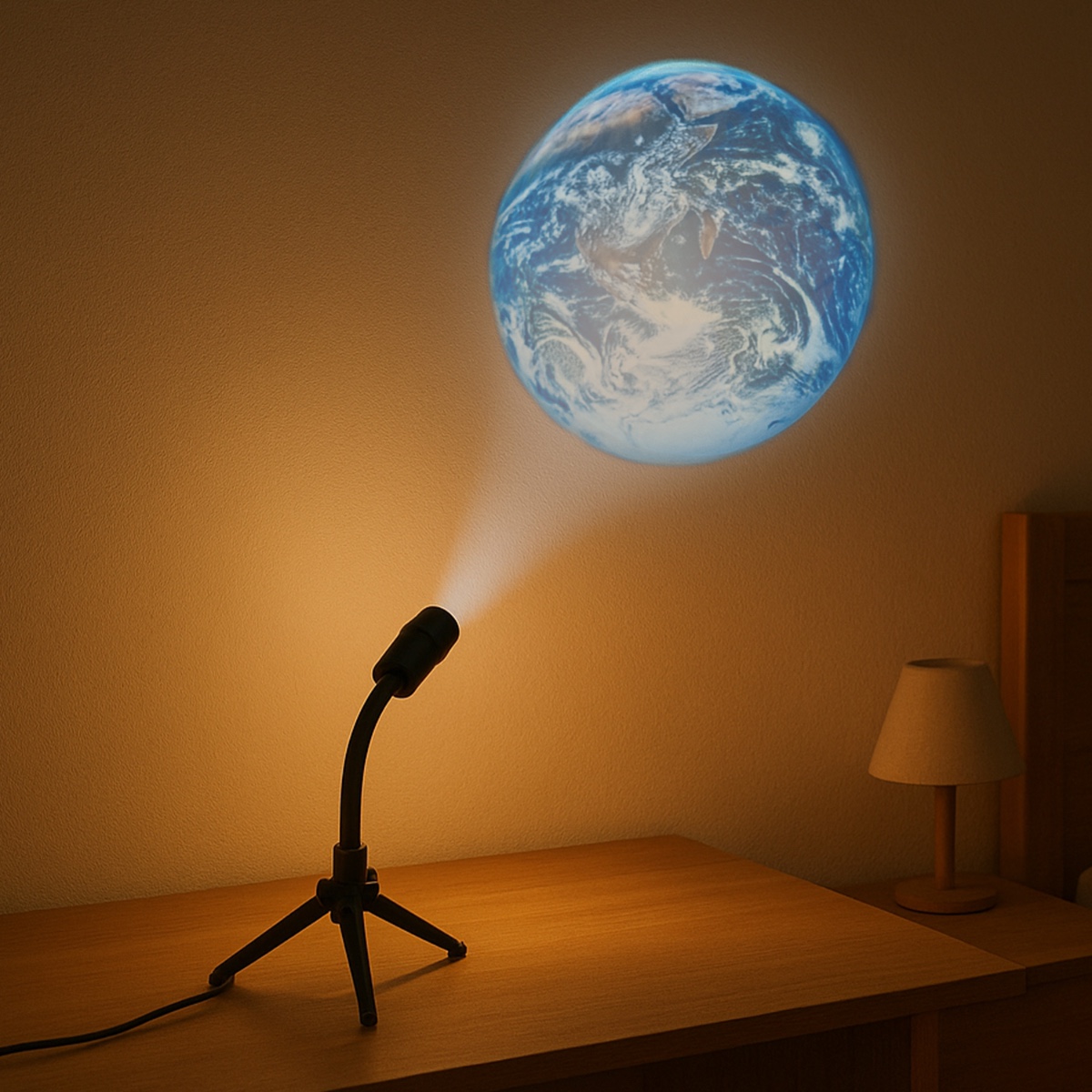 Projectielamp Aarde & Maan - 360° Verstelbaar - USB | Out of the Blue