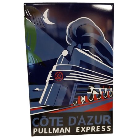 Pullman Express Cote D'Azur Emaille Bord - 70 x 46cm | Fiftiesstore