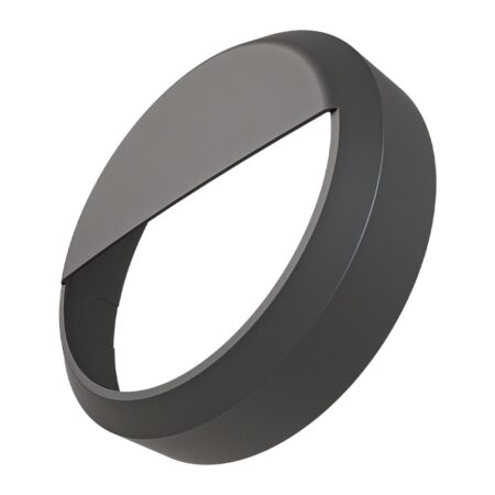 Pulsa afdekring zwart + eyelid zwart 25cm - Geschikt voor Pulsa noodverlichting bulkhead | HOFTRONIC