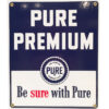 Pure Premium The Pure Oil Company Emaille Bord 25