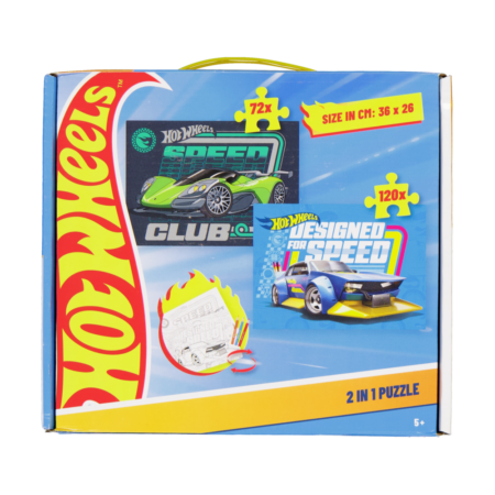 Puzzel 2-in-1 - Multi-color | Hot Wheels