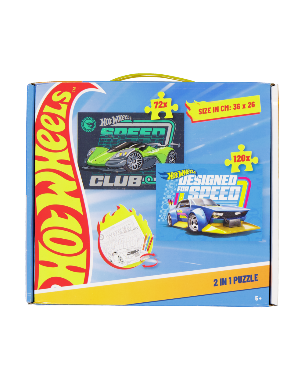 Puzzel 2-in-1 - Multi-color | Hot Wheels