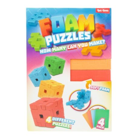 Puzzel Foam Kubus 3d 4 Stuks | Toi Toys