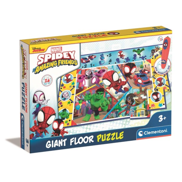 Puzzel Vloer Groot Spidey 24 stukjes | Clementoni