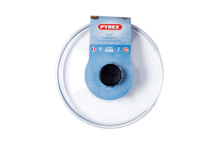 Pyrex deksel glas met knop 26cm glas | Pyrex