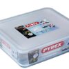 Pyrex schaal met deksel 27x23cm glas | Pyrex