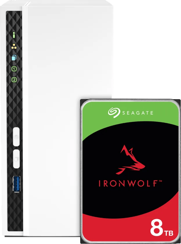 QNAP TS-133 + Seagate Ironwolf 8TB