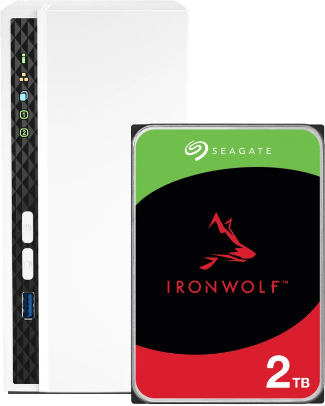 QNAP TS-233 + Seagate Ironwolf 2TB