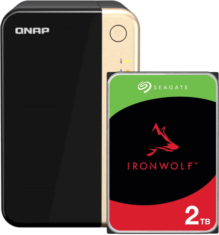 QNAP TS-264-8G + Seagate Ironwolf 2TB