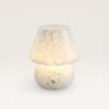 Qireno - Glazen tafellamp oplaadbaar Wit 20 cm - Draadloze tafellamp - Dressoir lamp - Scandinavisch design - Dimbaar - IP44 voor buiten - USB-C - 3000K Warm Wit | LUSENZ