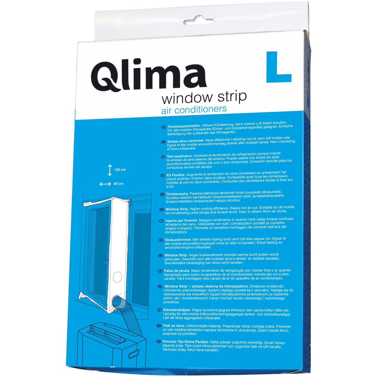Qlima Window fitting KIT Large Klimaat accessoire Wit | Qlima