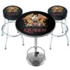 Queen Classic Crest Bar Set - Statafel + 2 Barkrukken | 8% korting | Fiftiesstore