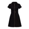 Queen Kerosin A-Line Denim Dress Racing Queen Black-3XL | Queen Kerosin
