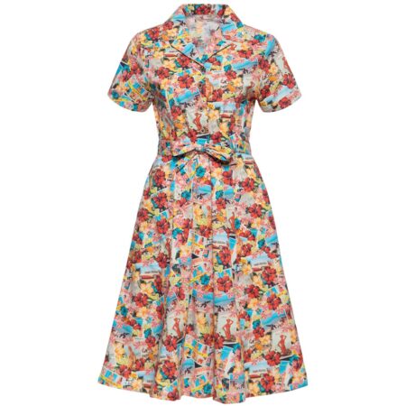 Queen Kerosin Beaches Swing Dress-S | Queen Kerosin