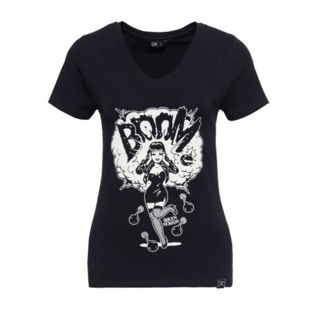 Queen Kerosin Boom Shirt Black-XS | 22% korting | Queen Kerosin