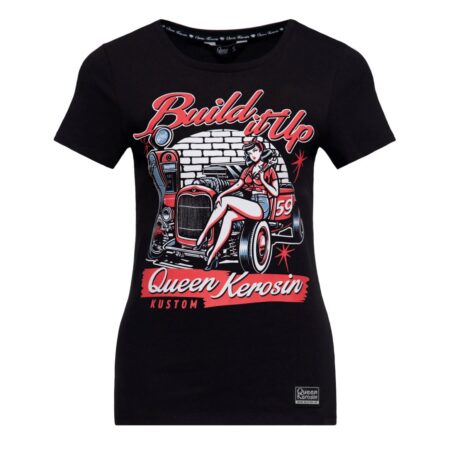 Queen Kerosin Build It Up T-shirt Black-4XL | Queen Kerosin