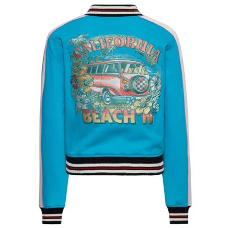 Queen Kerosin California Beach'n College Jacket Sky Blue-2XL | Queen Kerosin