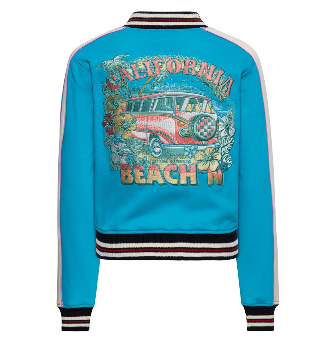 Queen Kerosin California Beach'n College Jacket Sky Blue-2XL | Queen Kerosin