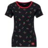 Queen Kerosin Cherry T-shirt Black -3XL | Queen Kerosin