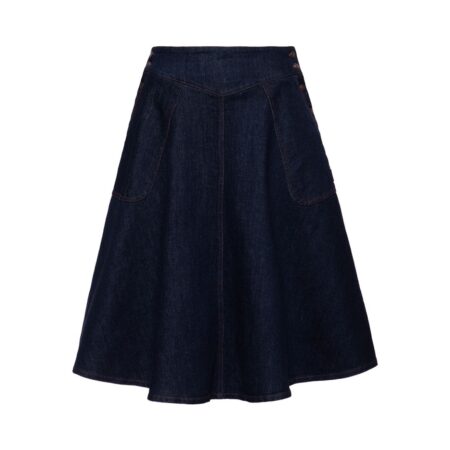 Queen Kerosin Circle Denim Skirt Josie Blue-2XL | Queen Kerosin