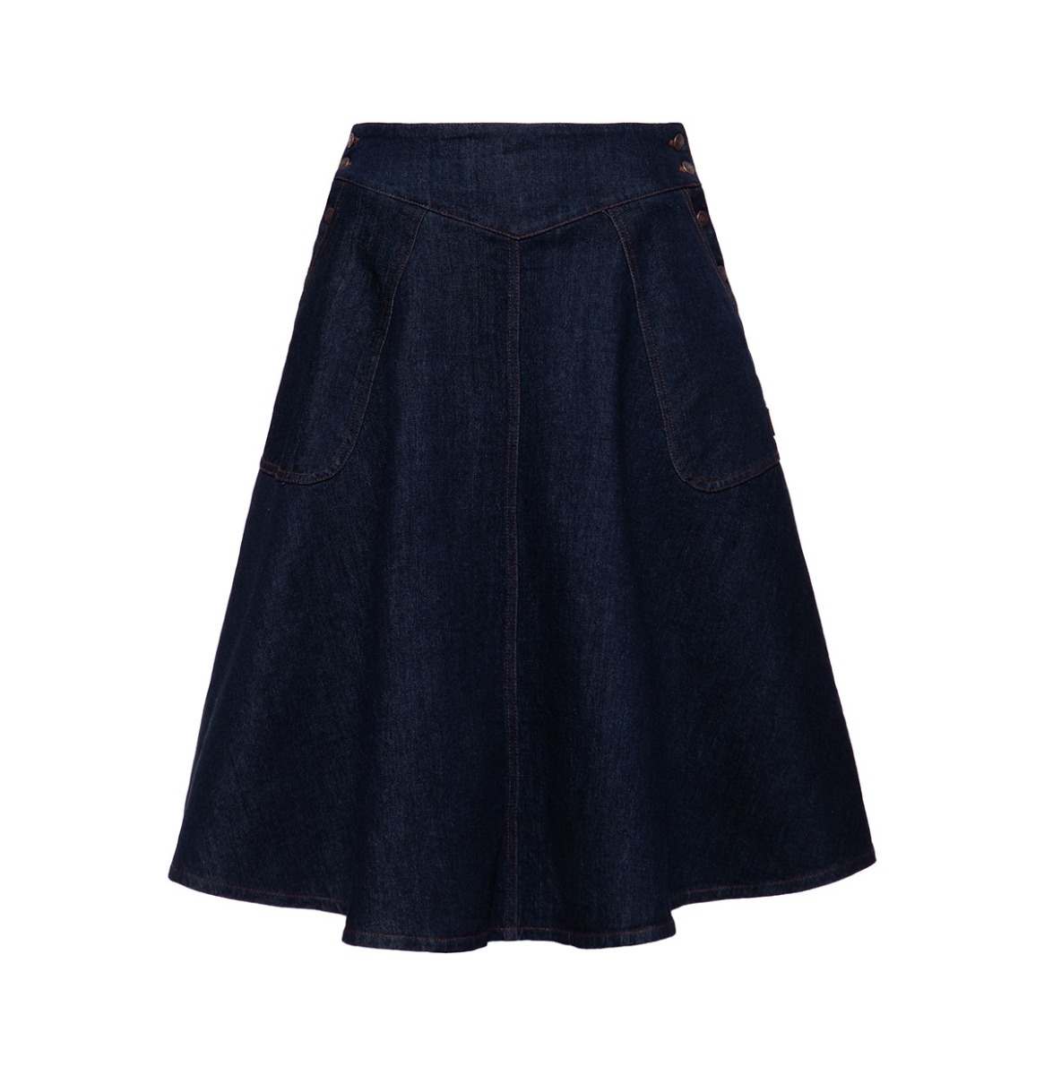 Queen Kerosin Circle Denim Skirt Josie Blue-2XL | Queen Kerosin