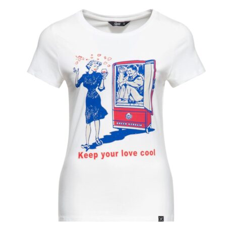 Queen Kerosin Cool Love T Shirt Off White-S | Queen Kerosin