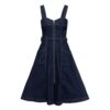 Queen Kerosin Denim Swing Dress Dark Blue Wash-L | Fiftiesstore