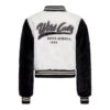 Queen Kerosin Fur College Jacket Wild Cats Black & White-XS | Queen Kerosin