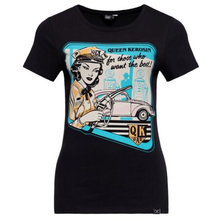 Queen Kerosin Gas T-shirt Black-XXL | Queen Kerosin