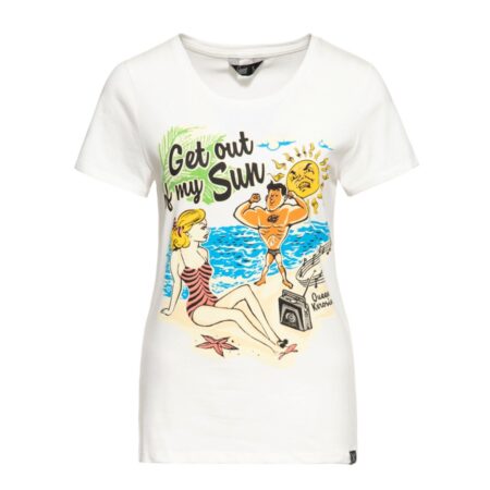 Queen Kerosin Get Out Of My Sun Shirt Offwhite -XXL | Queen Kerosin