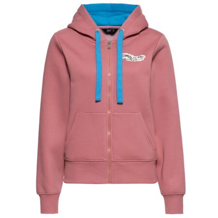 Queen Kerosin Hottie On The Run Zipper Hoodie Rose-2XL | Queen Kerosin